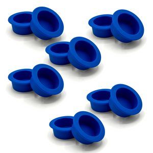 Pangea Small Silicone Gecko Feeding Cups - 12 Pack blue.