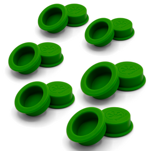 Pangea Small Silicone Gecko Feeding Cups - 12 Pack green.