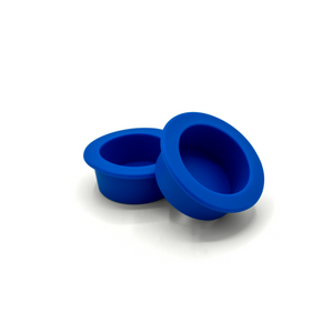 Pangea Large Silicone Gecko Feeding Cups - 2 Pack blue.