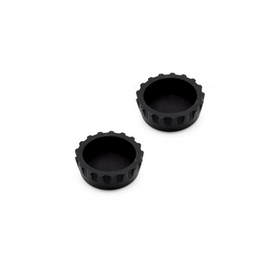 Pangea Silicone Bottle Cap Gecko Feeding Dish - 2 Pack black.