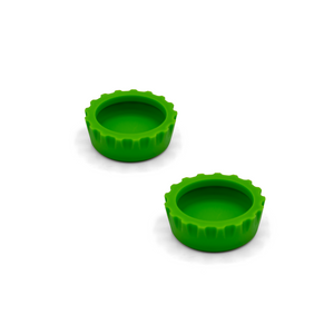 Pangea Silicone Bottle Cap Gecko Feeding Dish - 2 Pack green.