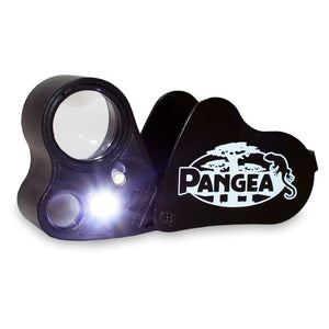 Pangea 30x-60x Gecko Sexing Loupe -  open with LED light on.