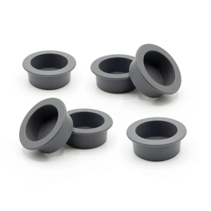 Pangea Small Silicone Gecko Feeding Cups - 6 Pack grey.