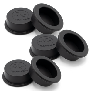 Pangea Small Silicone Gecko Feeding Cups - 6 Pack black.