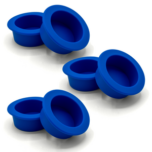 Pangea Small Silicone Gecko Feeding Cups - 6 Pack blue.