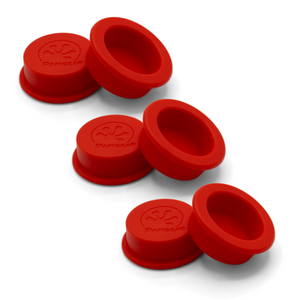 Pangea Small Silicone Gecko Feeding Cups - 6 Pack red.