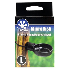 Pangea MicroDish Branch Mount Magnetic Bowl Box - from front.