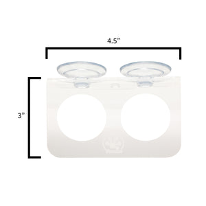 Pangea Suction Cup Gecko Ledge Small - measurements.