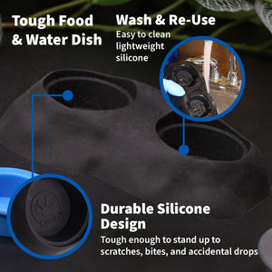 Pangea Ultimate Eco Dish durable silicon design that can be washed easily for re-use.