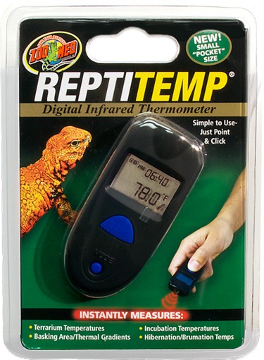  Metris Digital Non Contact Infrared Laser Thermometer Temp Gun  for Aquarium Fish Tank, Reptile, Snake, Bearded Dragon, Terrarium  Accessories, Handheld, Mini-Mee MMM-2 : Pet Supplies